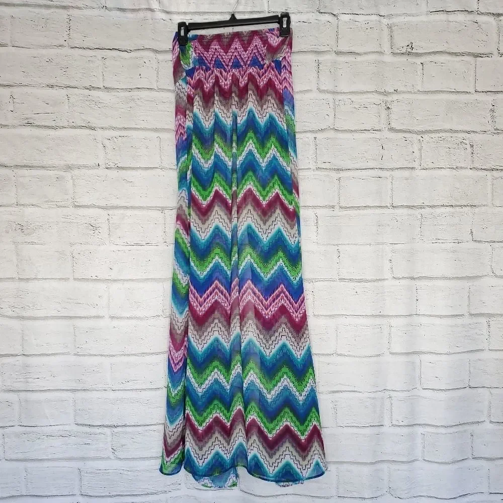 L*Space colorful zigzag bathing suit cover up
